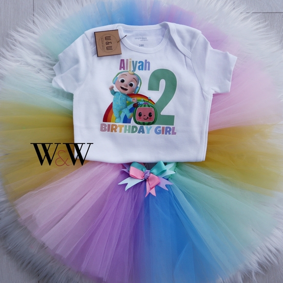 Birthday tutu with onesie or tshirt - Picture 2 of 13